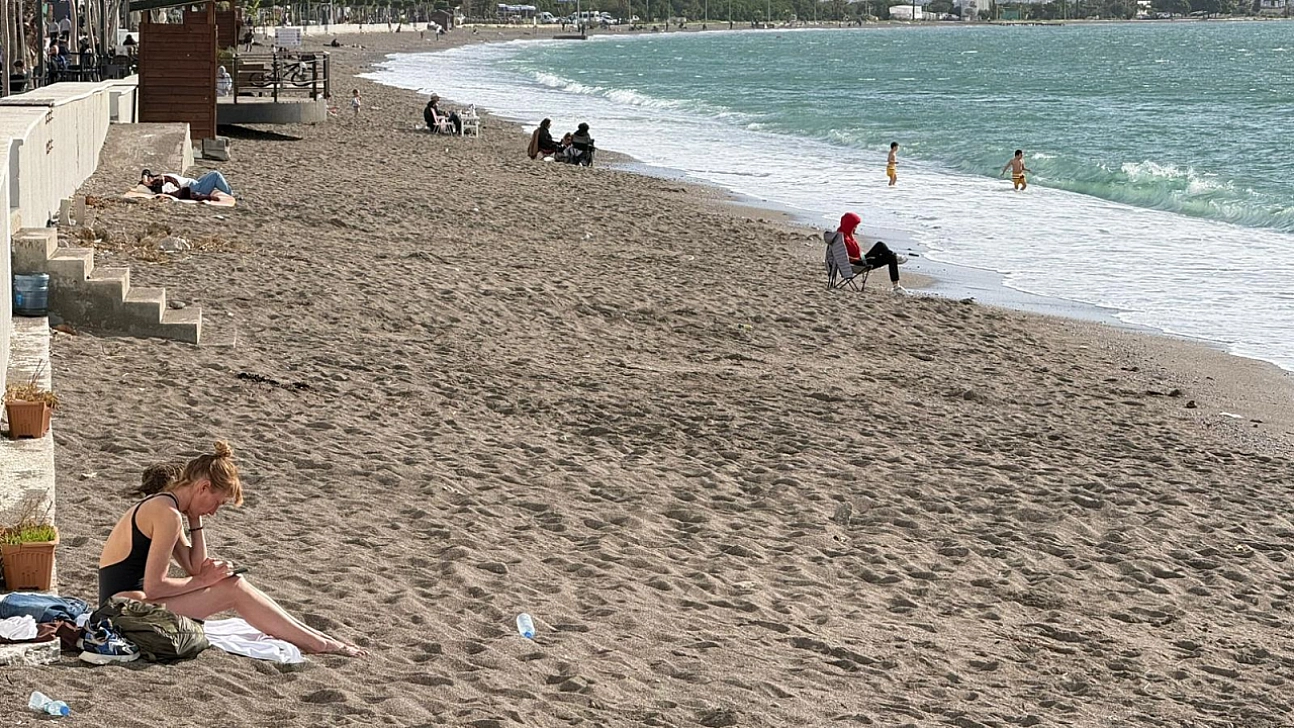 Türkiye donarken Fethiye'de deniz keyfi