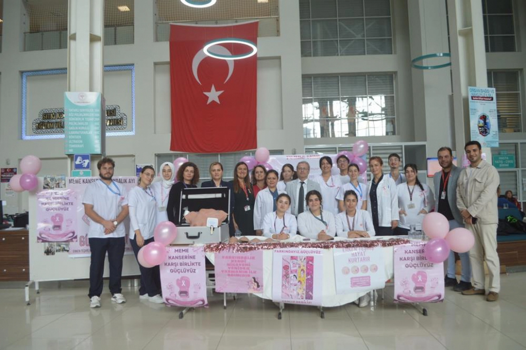 Meme kanseri farkındalık ayı kapsamında MSKÜ'den anlamlı etkinlik