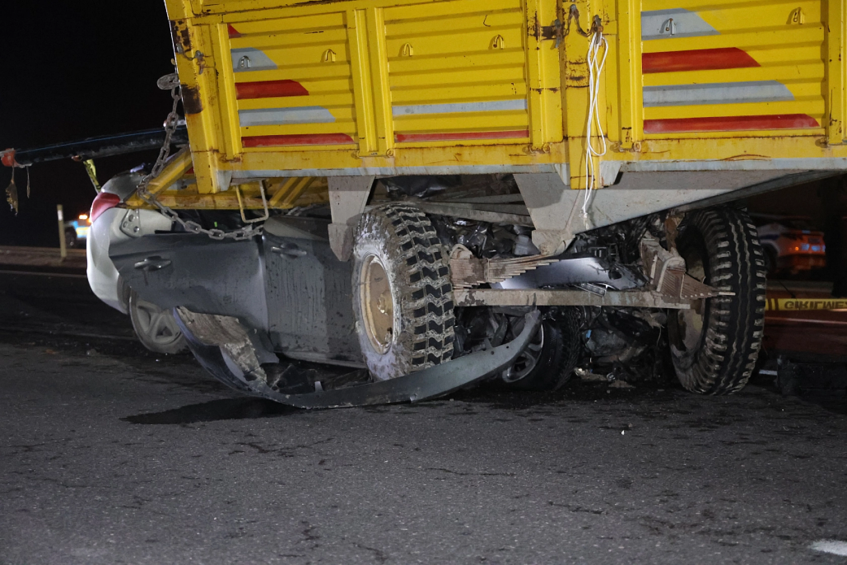 Ölümlü kazada şok savunma: Uyarı lambası yerine poşet bağlamış