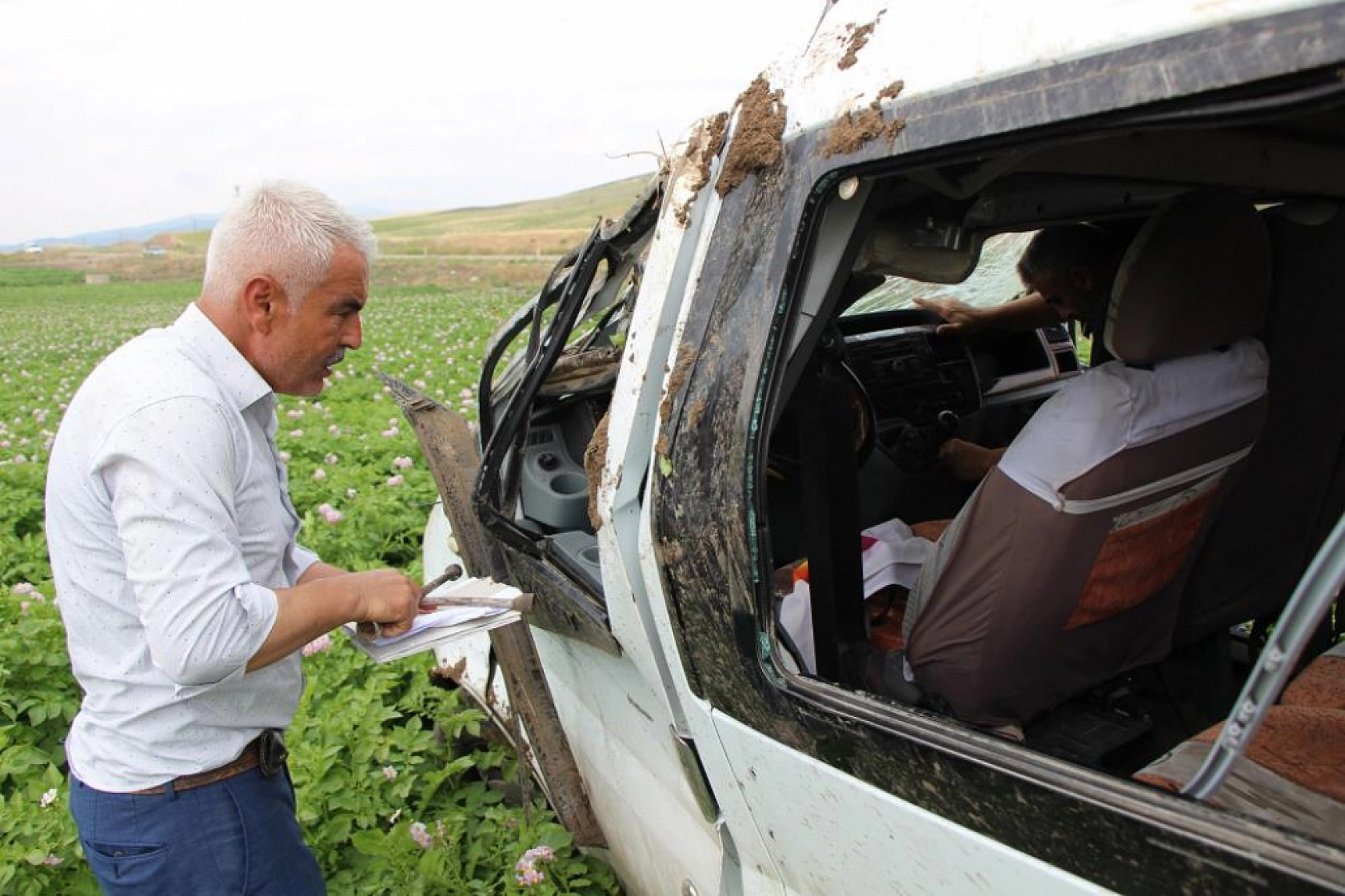 Yolcu minibüsü havada takla attı! 1 ölü, 4 yaralı