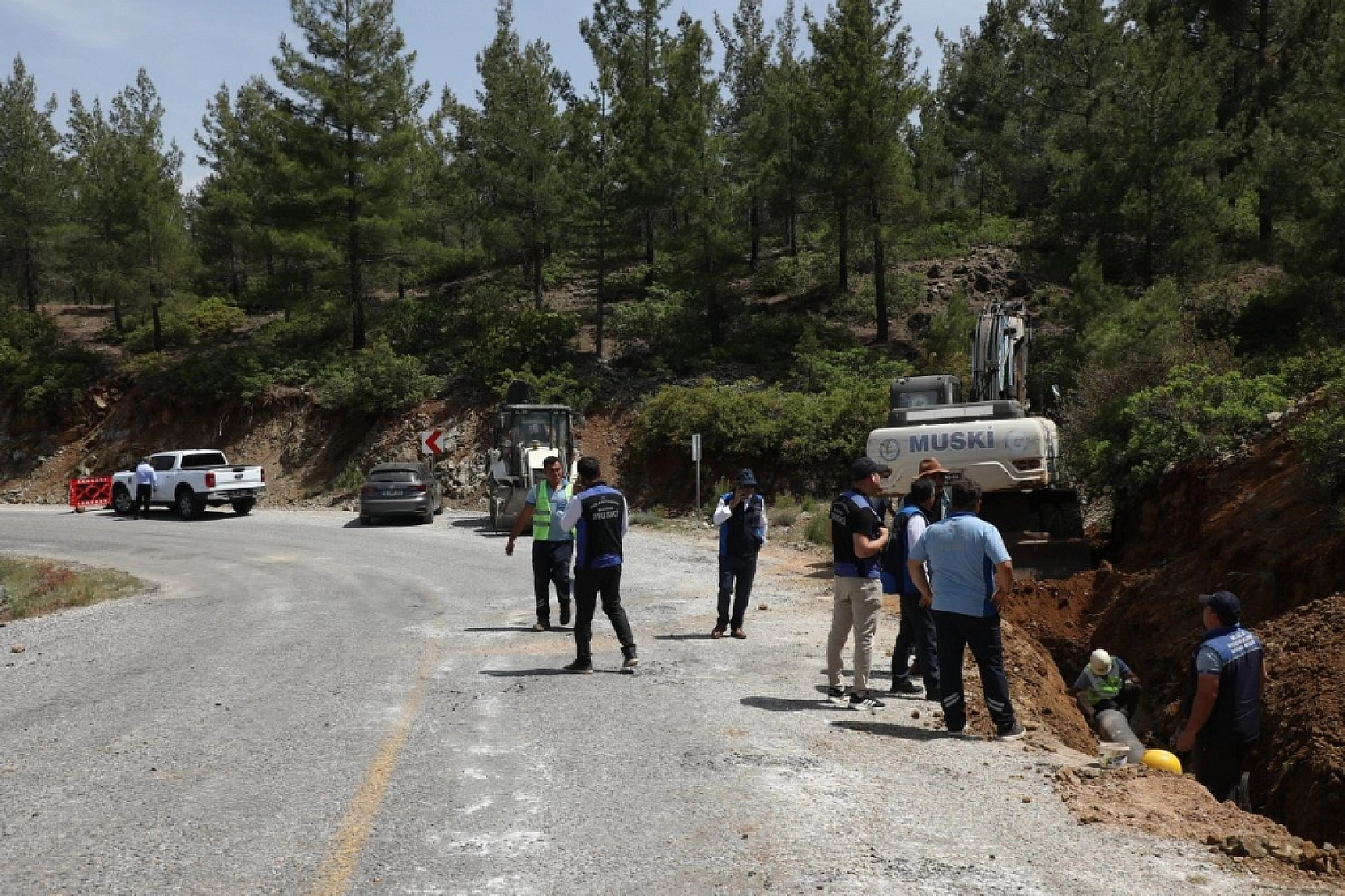 Menteşe'de İçme Suyu Hattı Yenileniyor
