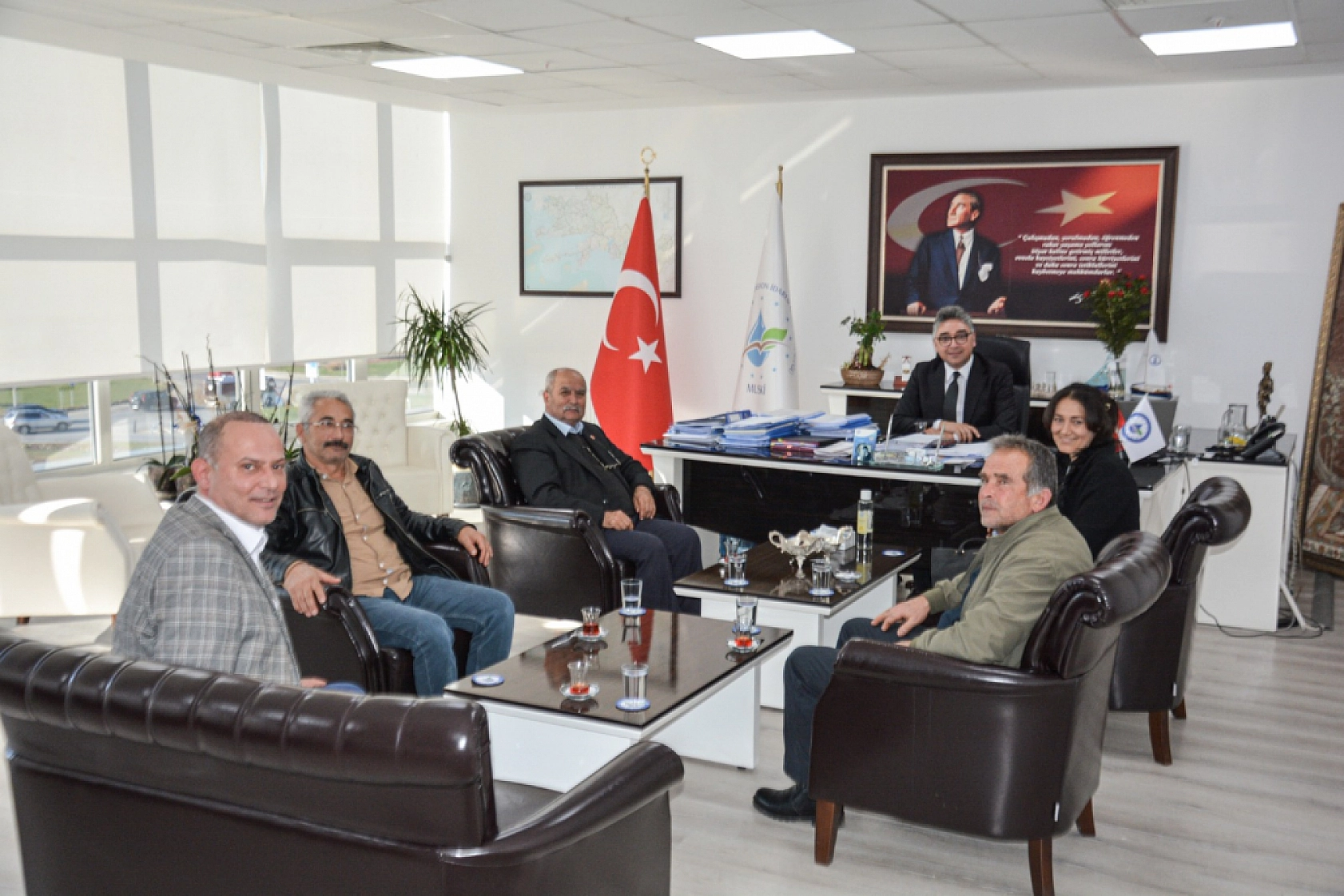 Milas ve Menteşe Muhtarlarından Genel Müdür Şengül'e Ziyaret