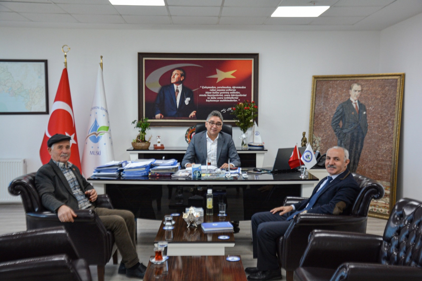 Milas ve Menteşe Muhtarlarından Genel Müdür Şengül'e Ziyaret