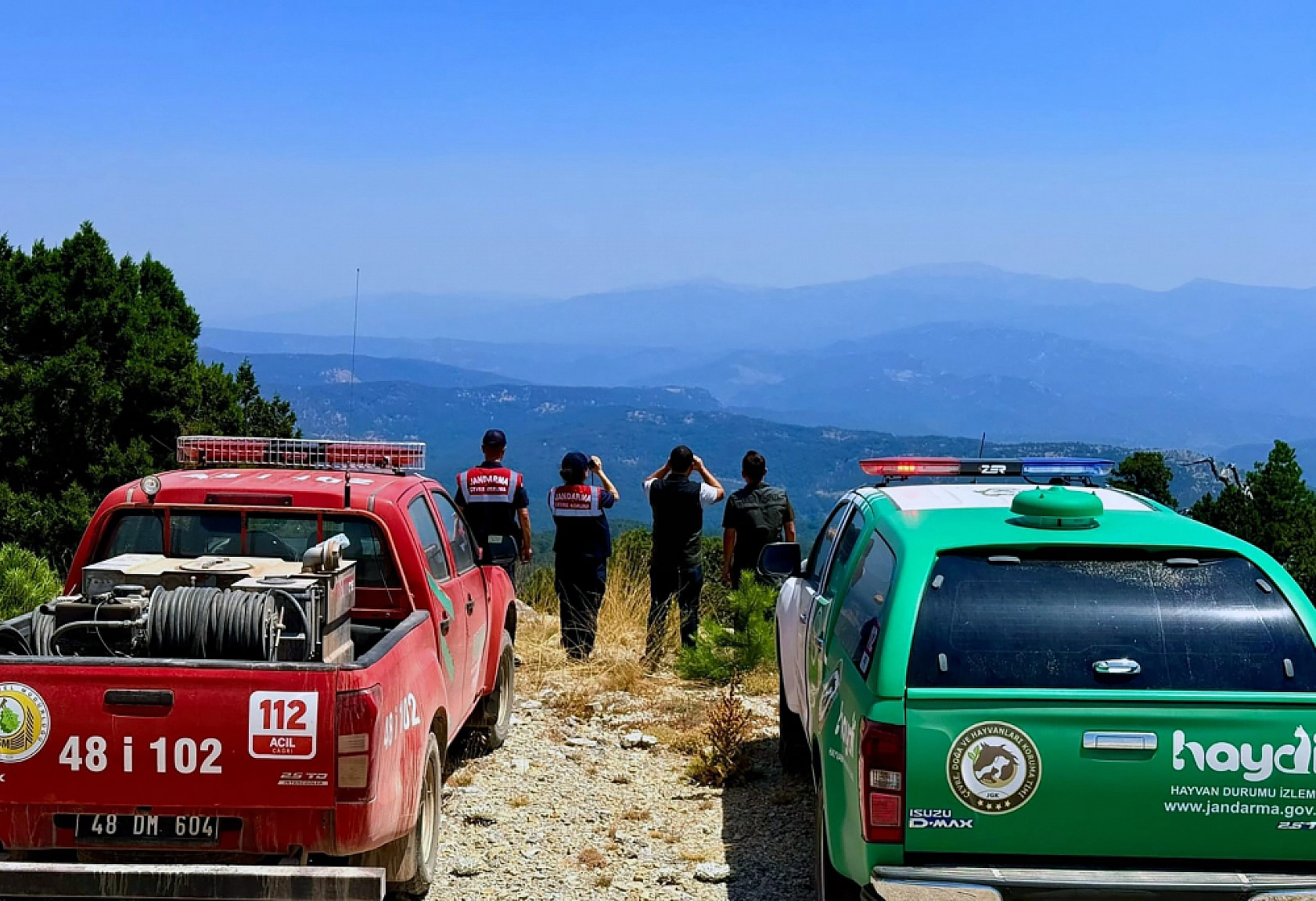 Muğla ormanlarında 24 saat nöbet
