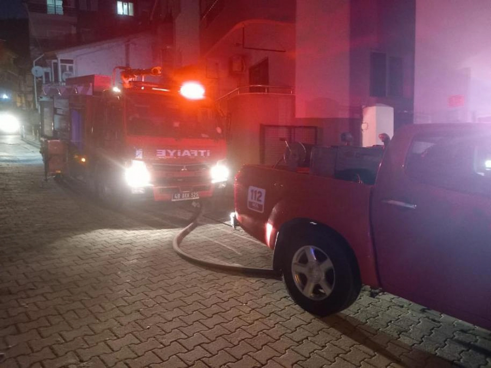 Depoda çıkan yangın korkuttu