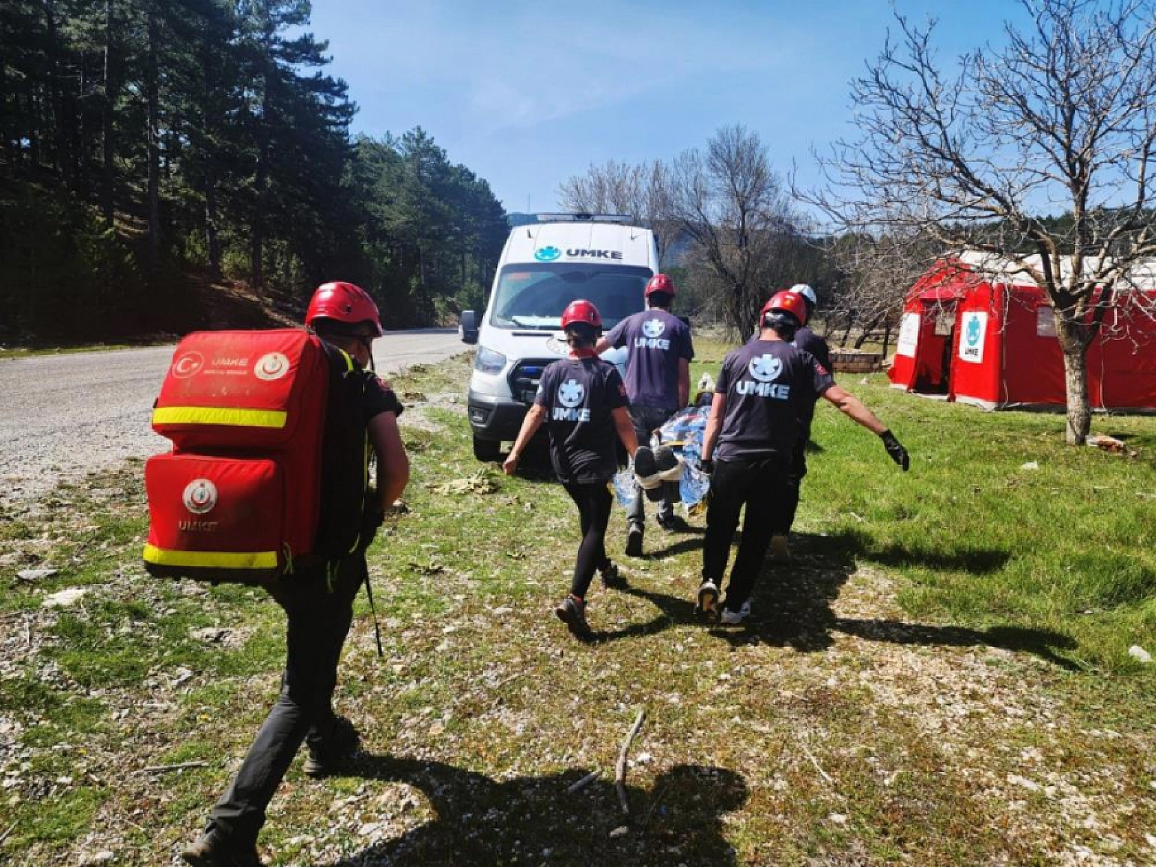 Muğla'da UMKE ekiplerinden nefes kesen tatbikat