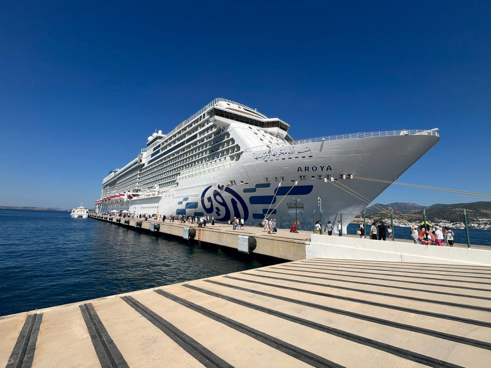 Bodrum'a gemiyle 2 bin 241 yolcuyla geldi