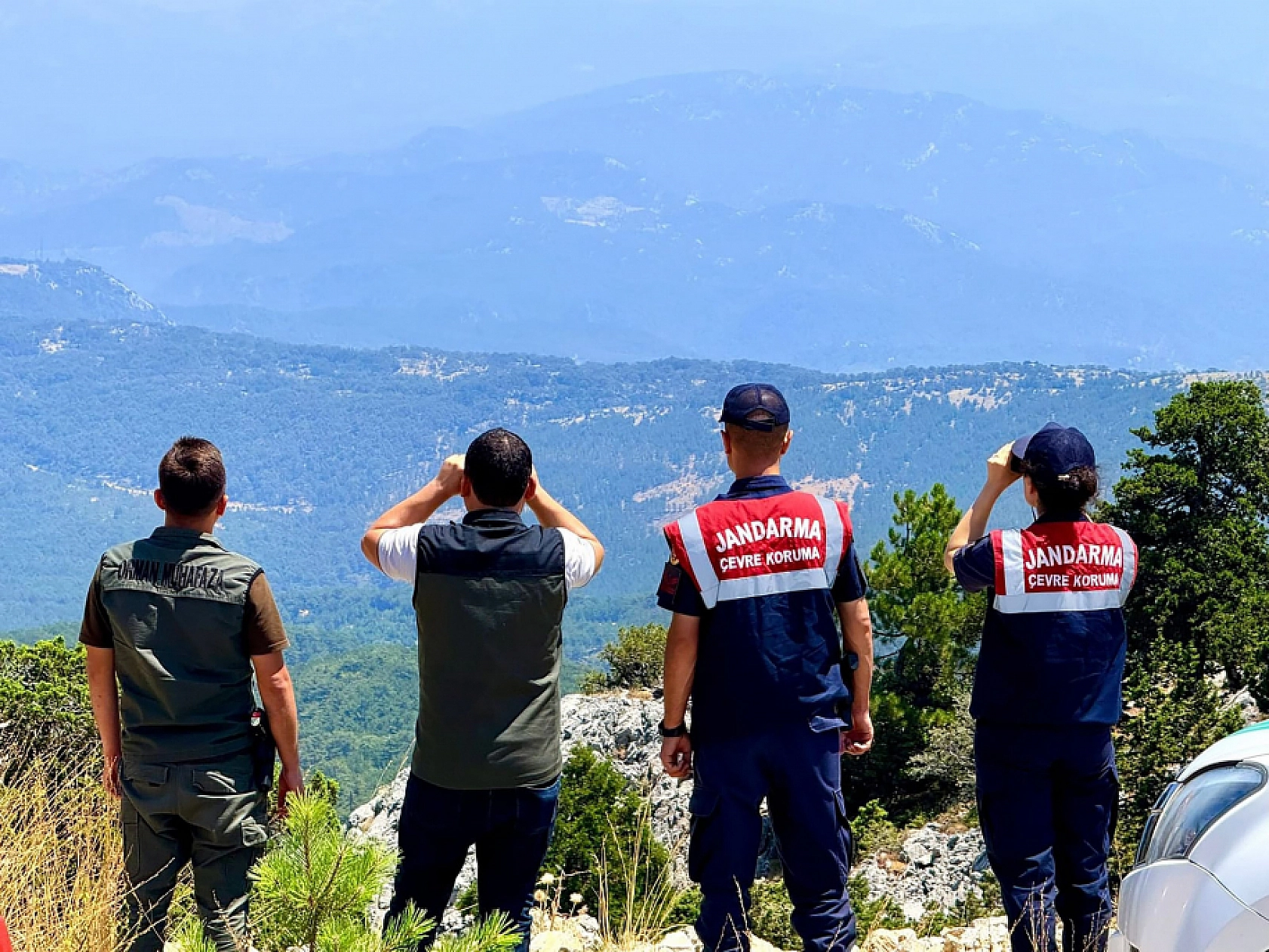 Muğla ormanlarında 24 saat nöbet