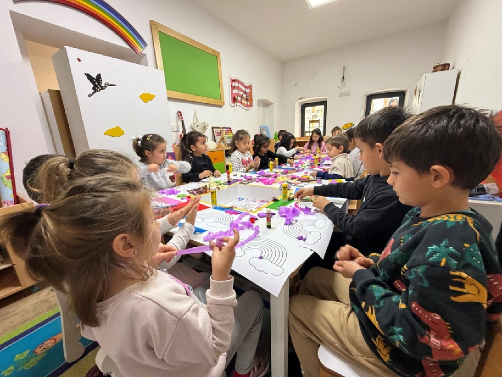 Bodrum'da Gökkuşağı Sanat Atölyesi yoğun ilgi gördü