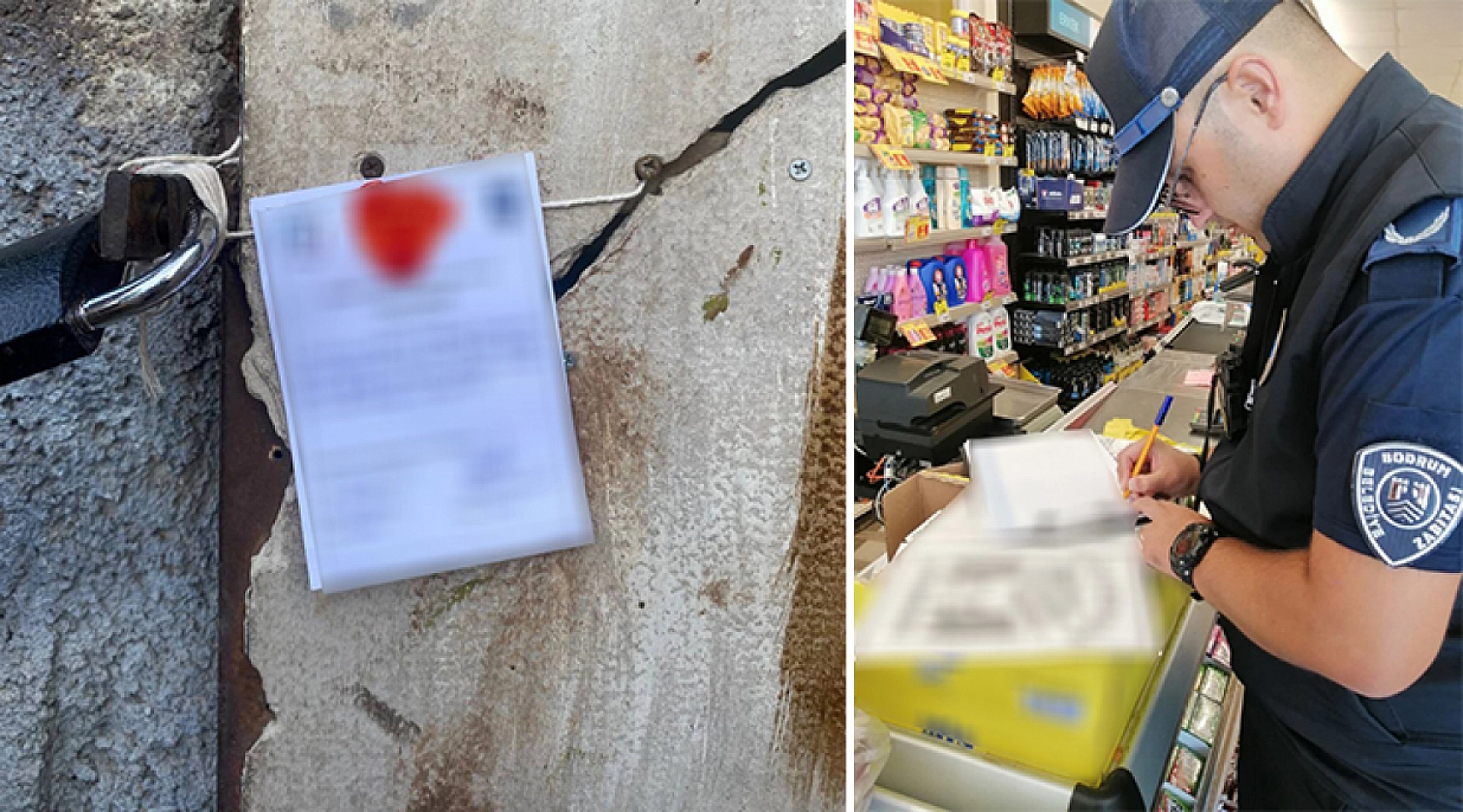 Zabıta ekiplerinden ruhsat denetimi