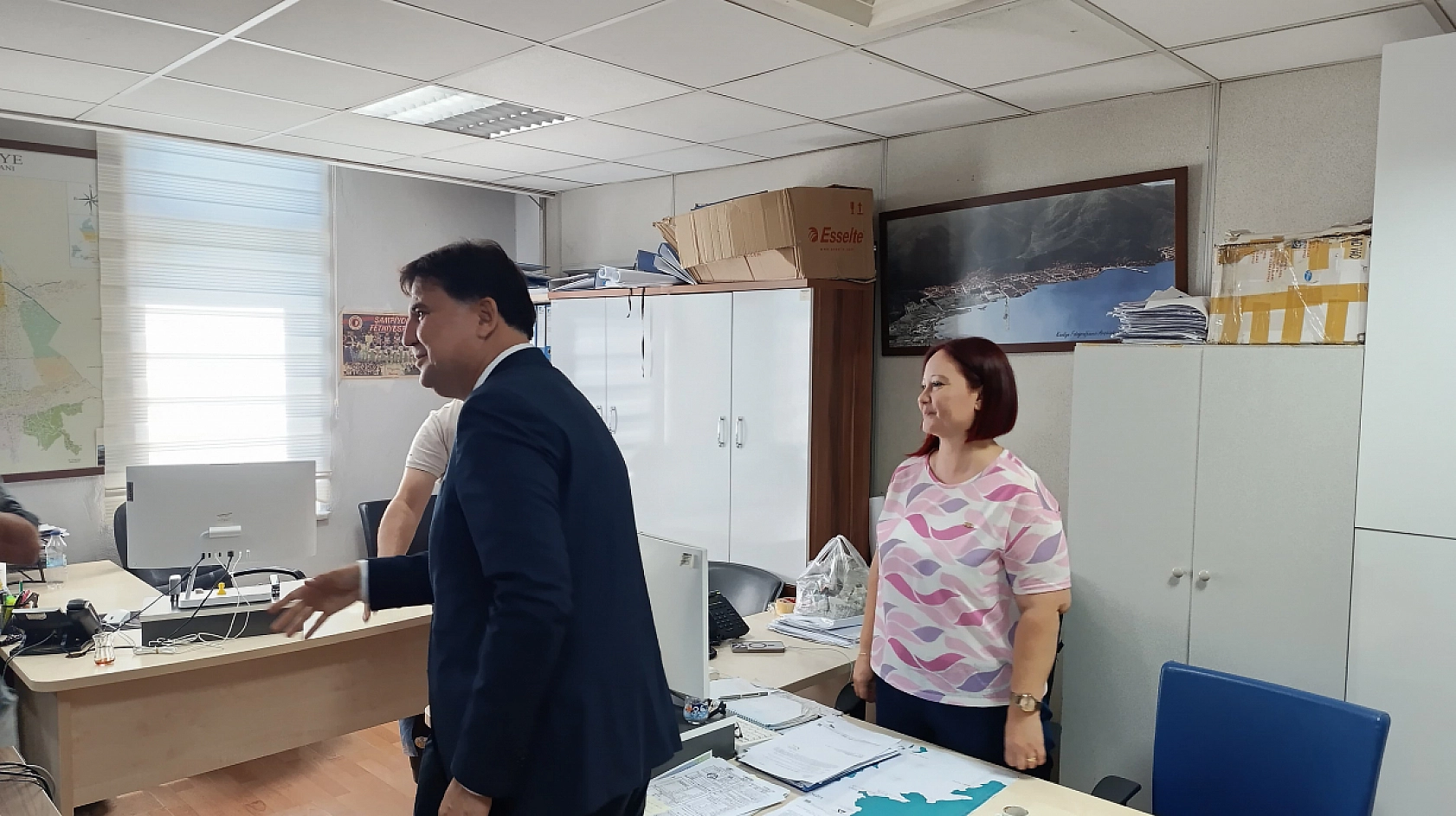 Fethiye Belediye Başkanı Alim Karaca, belediye personeliyle bayramlaştı