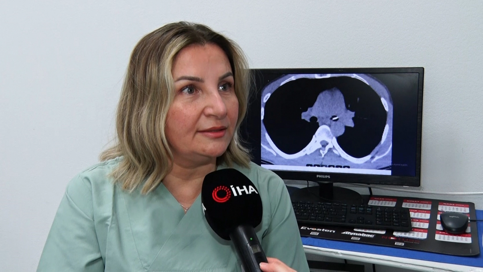 Uykusunda yuttuğu dişler bronşundan çıkarıldı