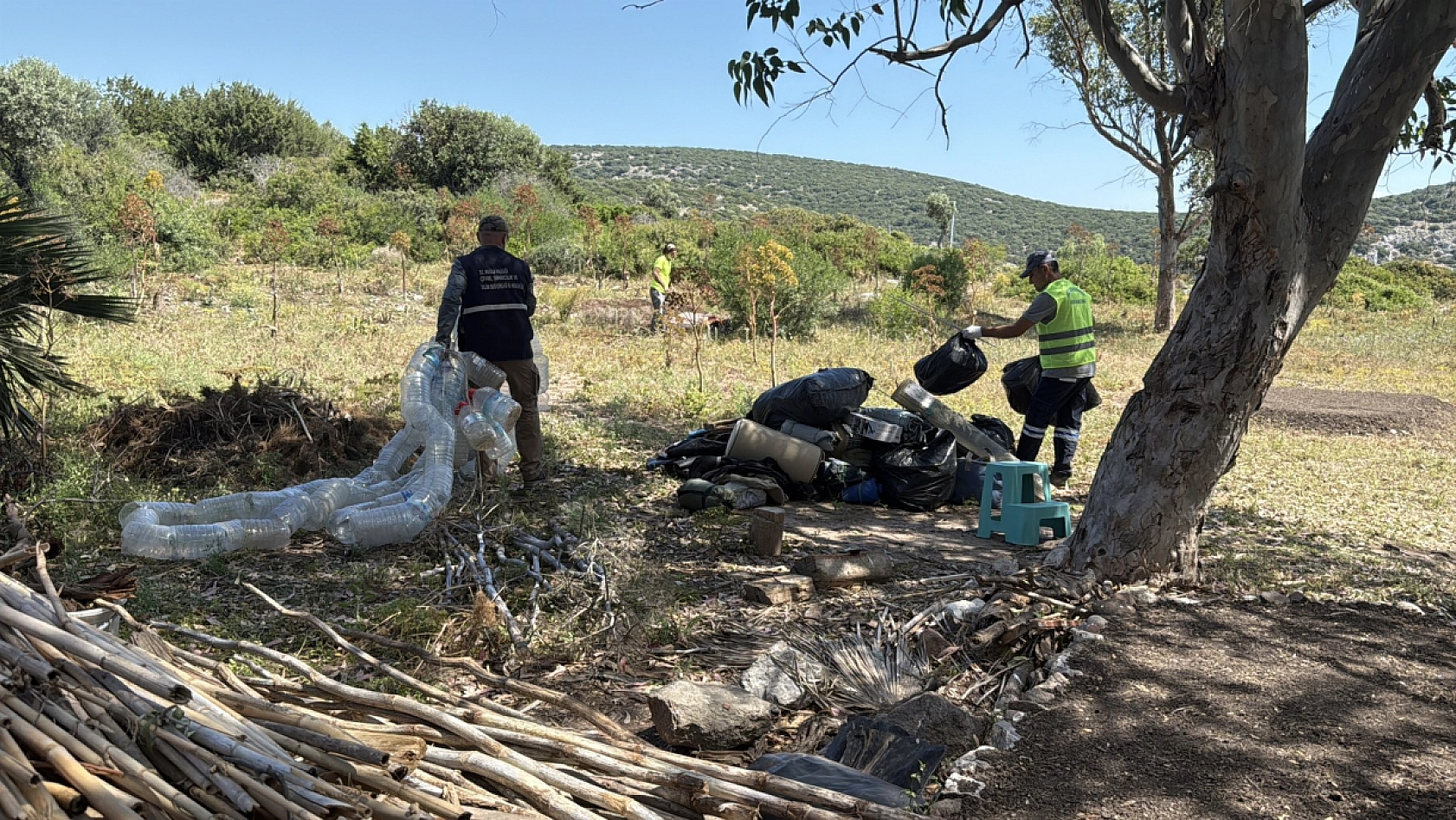 Bodrum'da doğal sit alanındaki kaçak yapı yıkıldı