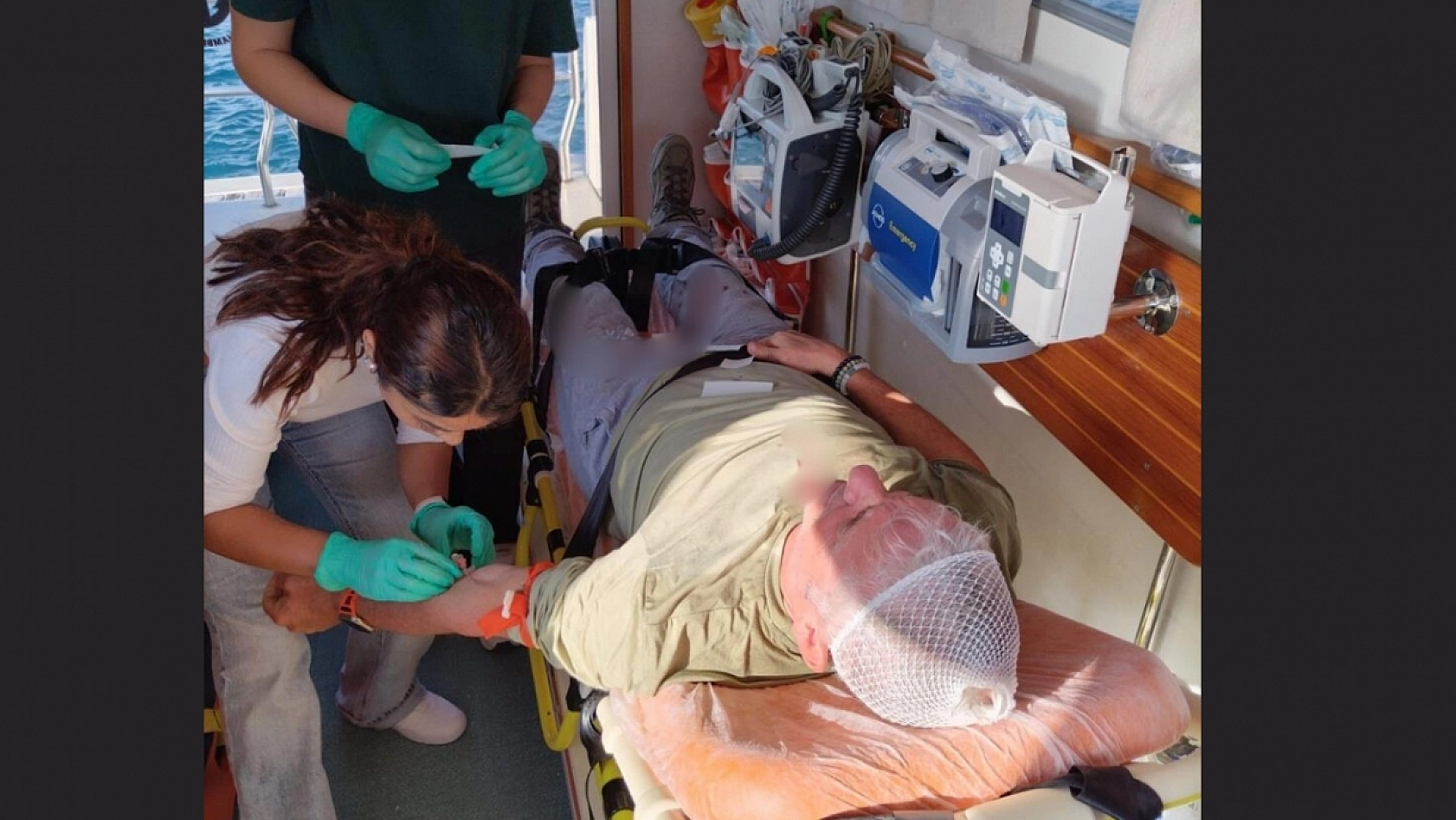 Bodrum'da yürüyüş yapan Alman Turist kayalıklardan düşerek yaralandı