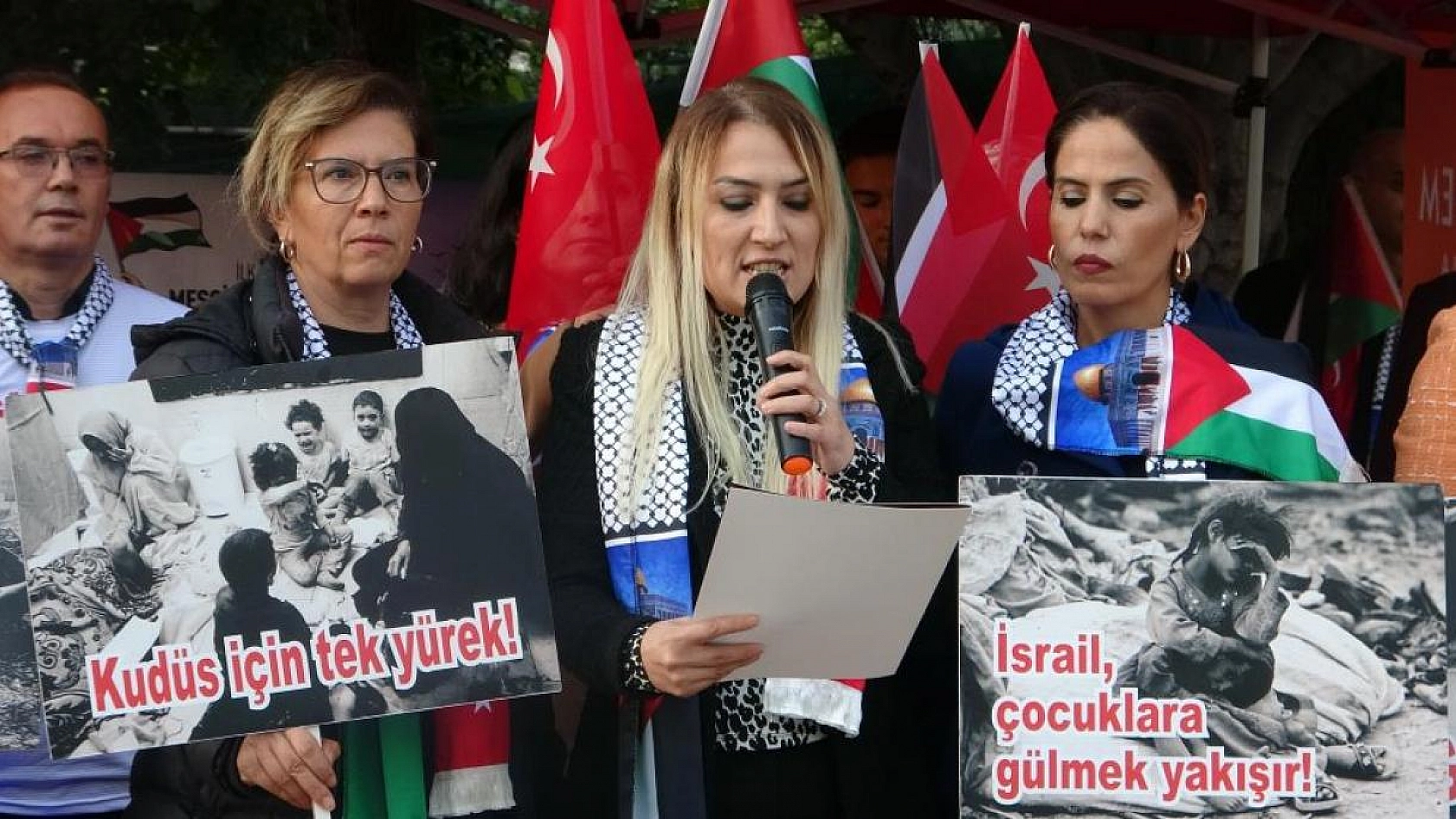 Muğla'dan Filistin'e destek eylemi