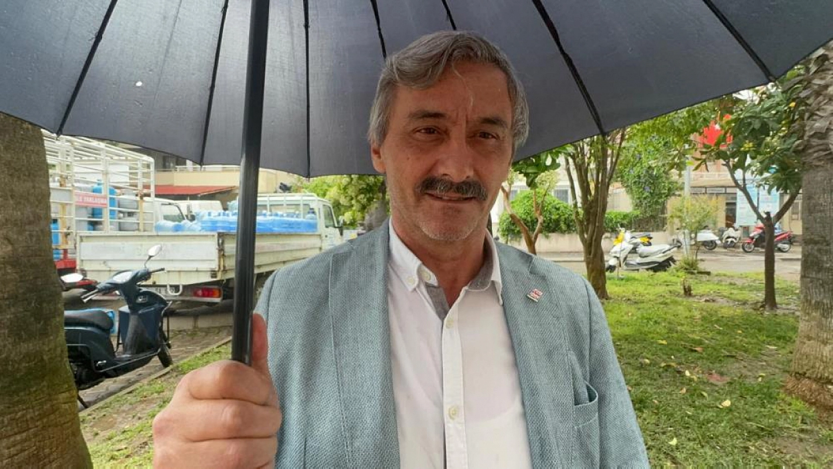 Marmaris'te yağışlı hava etkili oldu