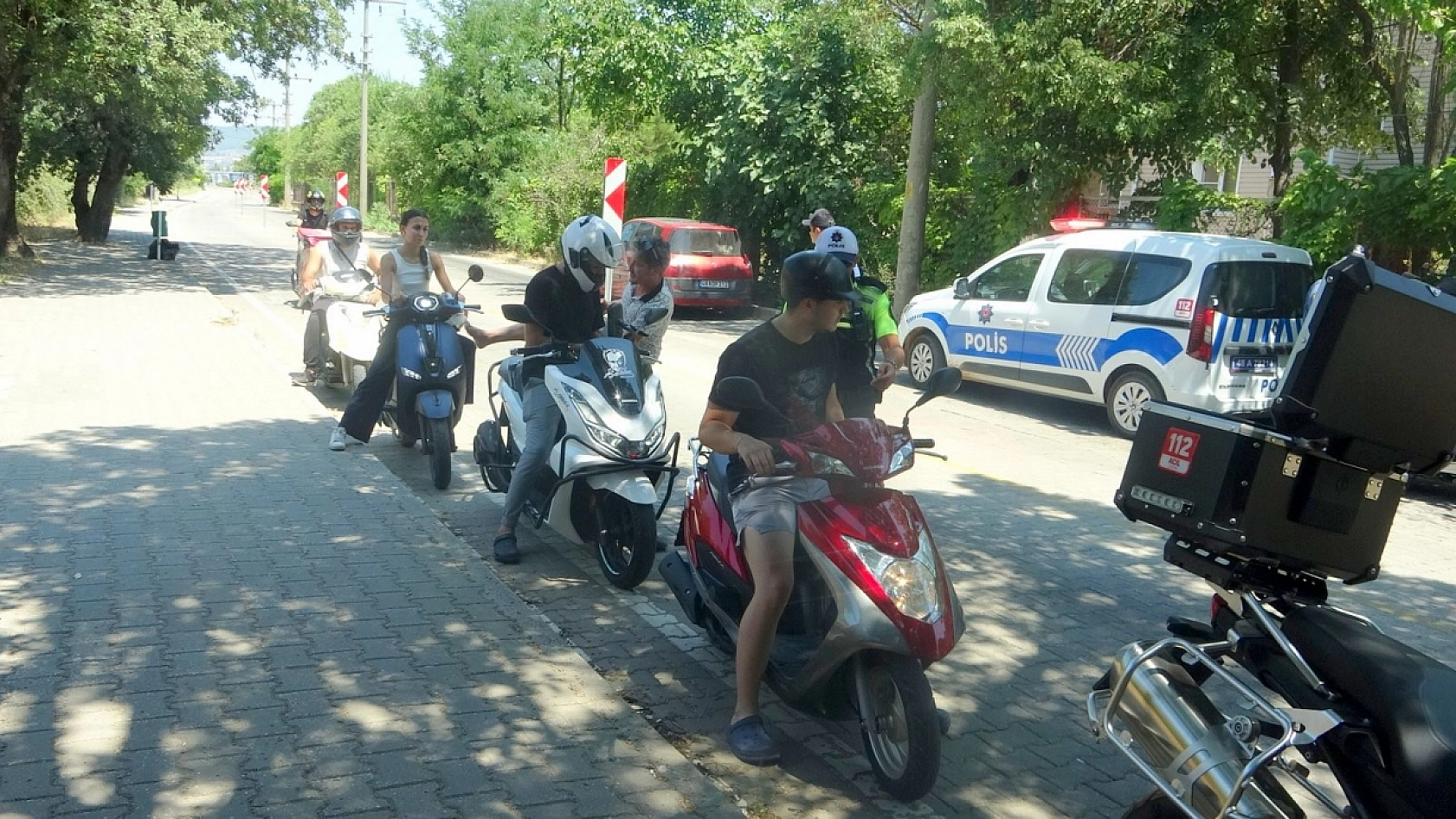 Muğla'da motosiklet denetimleri arttı ekipler kask kullanımına dikkat çekti