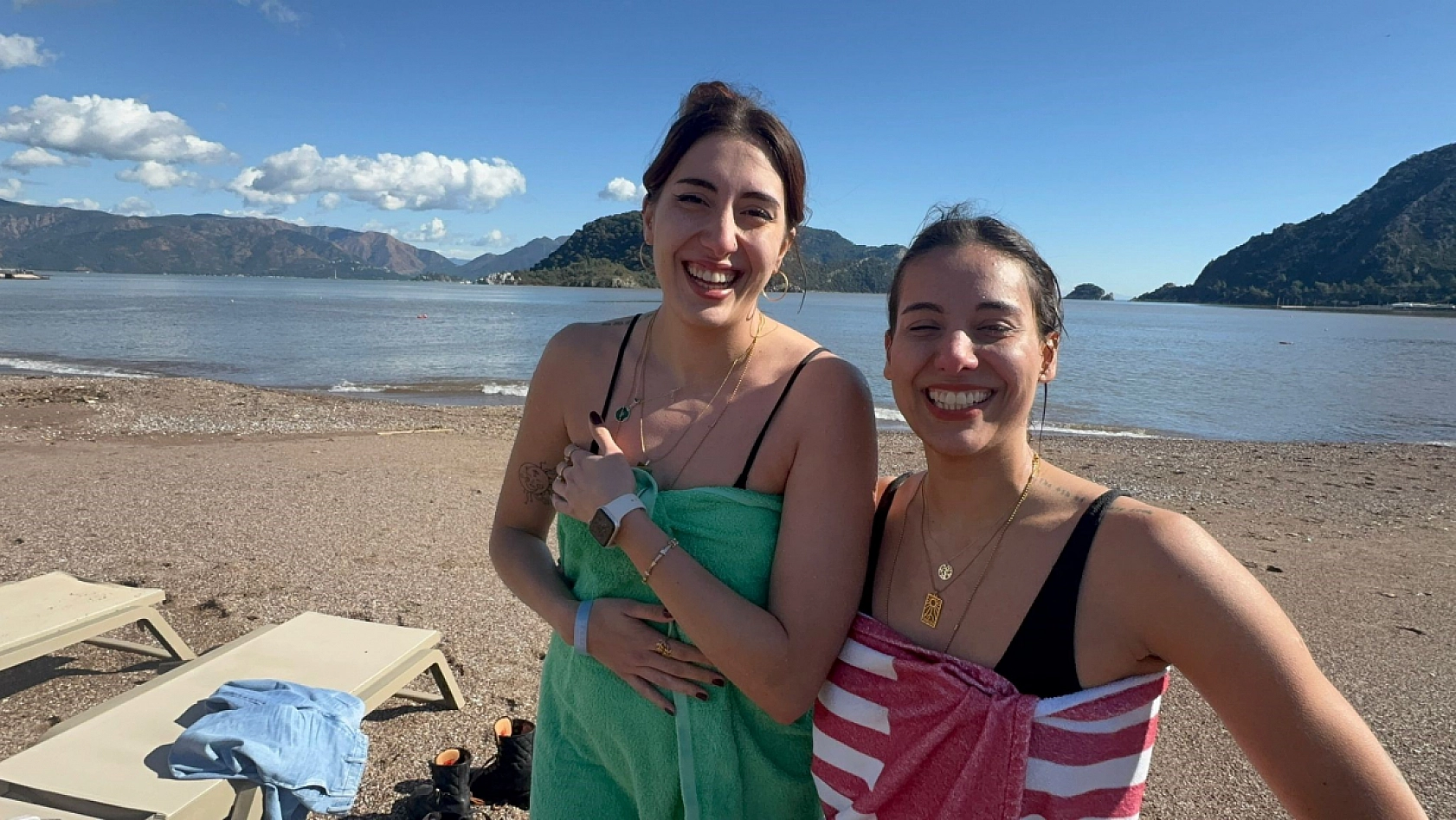 Marmaris'te dün sağanak yağış, bugün deniz keyfi