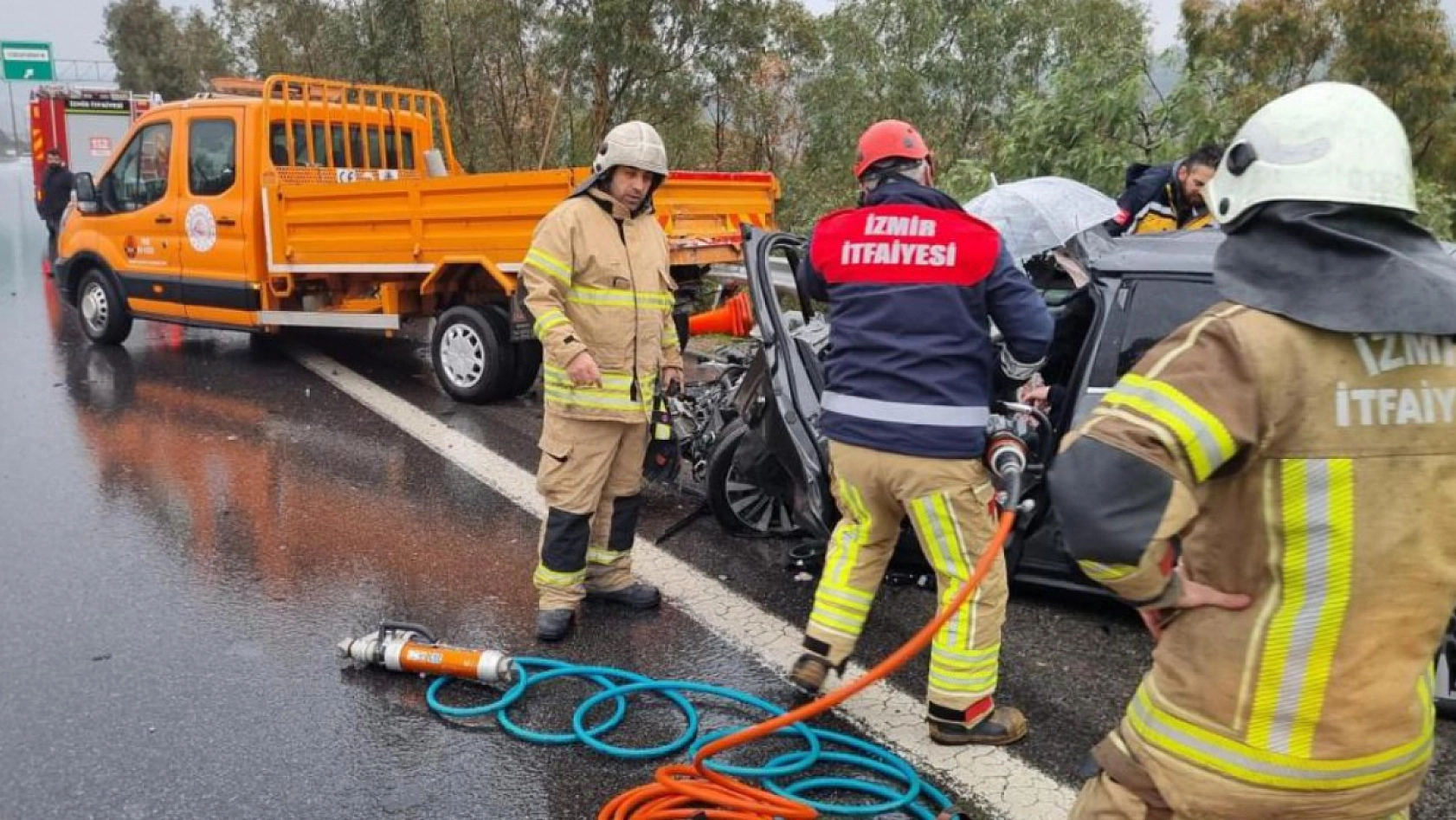 Zincirleme trafik kazası: Çin uyruklu 2 kişi yaralandı