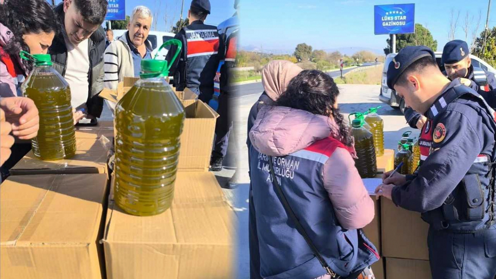 Otobüs bagajından 400 litre kaçak yağ çıktı