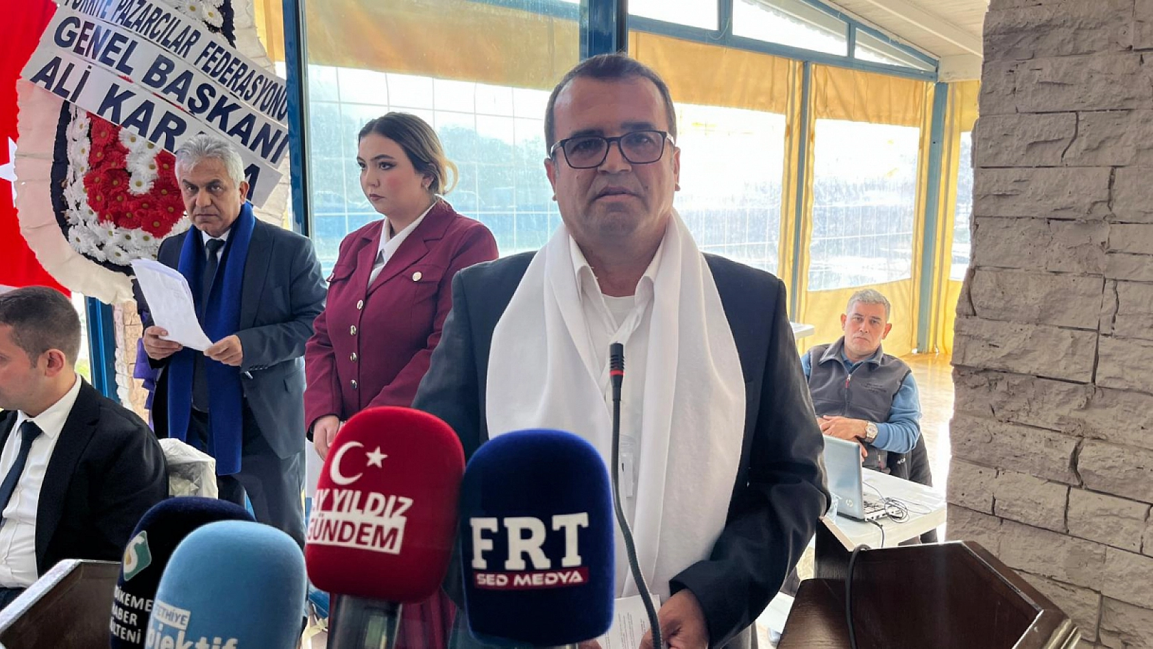 Fethiye Pazarcılar Odası'nda seçim heyecanı: Dört aday genel kurulda konuştu