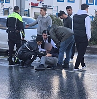 Bodrum'da otomobil yayaya çarptı