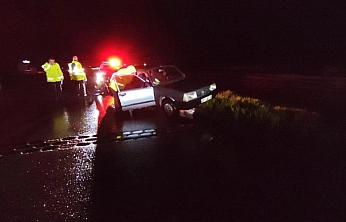 Alkollü Sürücü Refüje Çarptı: 300 Promil Alkollü Çıktı