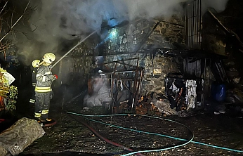 Seydikemer'de ahırda çıkan yangında 8 küçükbaş hayvan ile bir eşek telef oldu