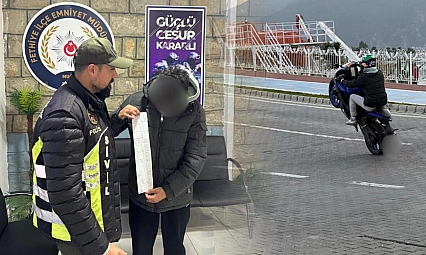 Fethiye Sahil Bandı'nda Trafik Güvenliğini Tehlikeye Düşüren Sürücünün Ehliyeti İptal Edildi