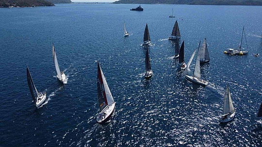 15. Channel Regatta Rodos-Marmaris Yelken yarışlarının ikinci günü tamamlandı