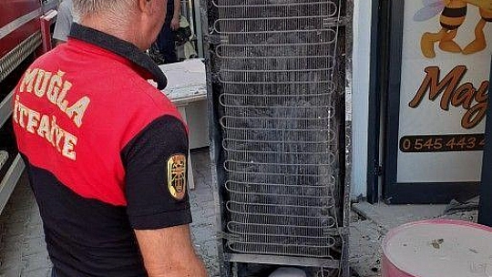 İş yerinde çıkan yangın korkuttu