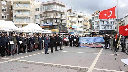 Atatürk'ün Marmaris'e gelişinin 87. yıldönümü resmi törenle kutlandı