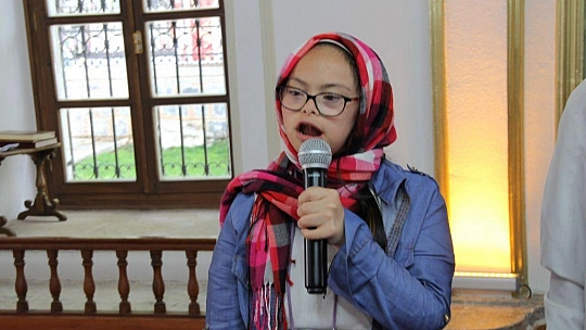 Engelli cami buluşması renkli görüntülere sahne oldu