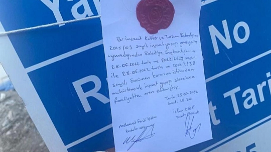 BELEDİYE EKİPLERİ 421 İNŞAAT FAALİYETİ DURDURDU