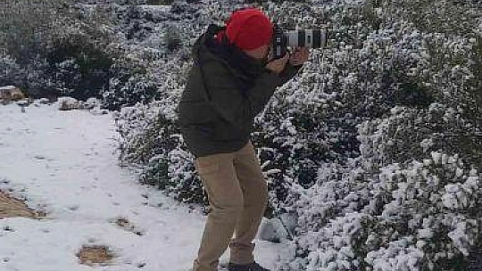 Bodrum da beyaza büründü