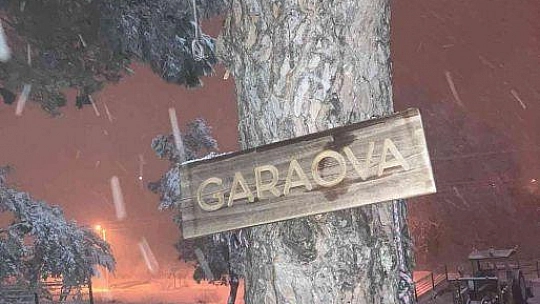 Bodrum da beyaza büründü