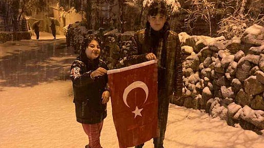 Bodrum da beyaza büründü