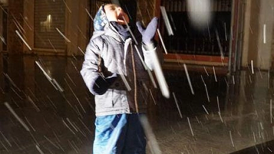 Bodrum da beyaza büründü