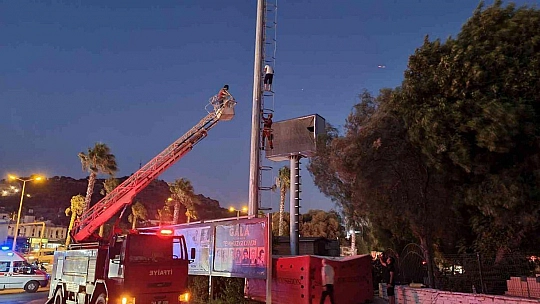 Bodrum'da korku dolu dakikalar