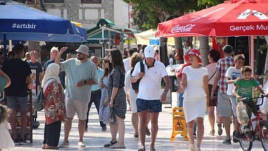 Bodrum sahillerinde yoğunluk