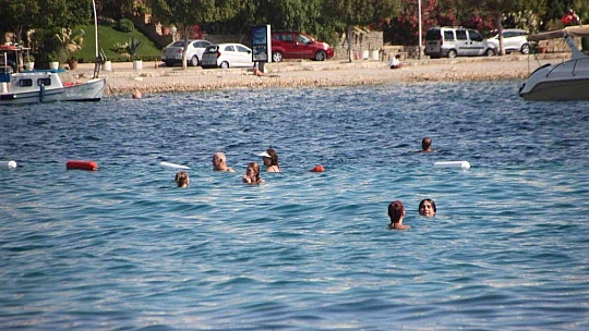 Bodrum sahillerinde yoğunluk