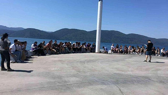 Coğrafya öğrencileri Gökova Körfezi'nde arazi çalışması gerçekleştirdi