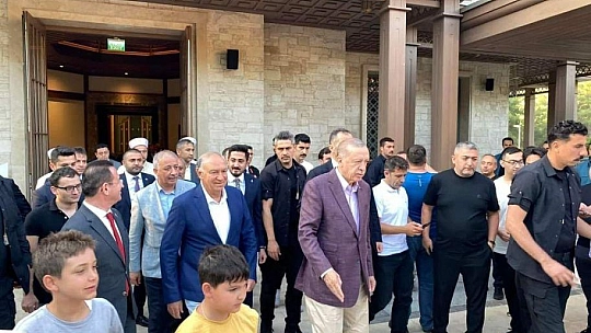 Cumhurbaşkanı Erdoğan, Muğla'da partililerle bayramlaştı