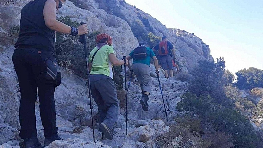 Dağcılık kulübü üyeleri Datça'da misafir edildi