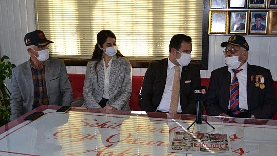 Kaymakam Fırat'tan, gaziler derneğine ziyaret