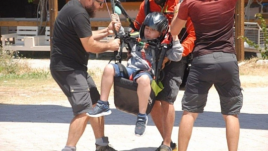 Özel öğrencilere çifte adrenalin yaşatıldı