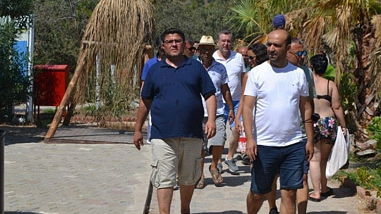 Ölüdeniz Kumburnu Plajı'na Başkanlardan 'Hayırlı Olsun' Ziyareti