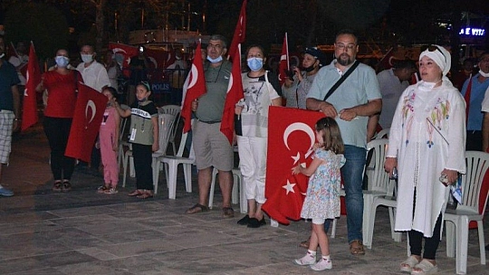 Fethiye'de 15 Temmuz Demokrasi Ve Milli Birlik Günü Anma Programı Düzenlendi