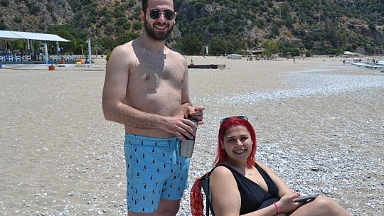 Kısıtlamanın ardından, yerli vatandaşlarda denize kavuştu