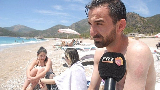 Kısıtlamanın ardından, yerli vatandaşlarda denize kavuştu